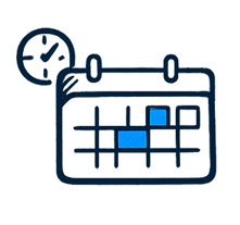 Calendário editorial visual